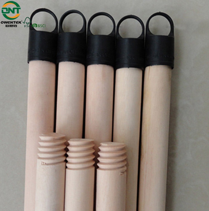 Machine Making Round Wooden Push Broom Escobas Stick Handle